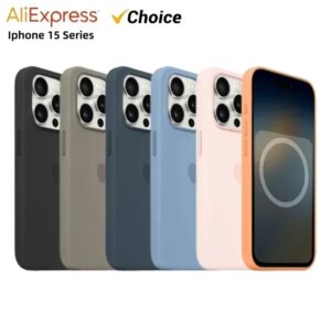 Apple 15 Pro Animation Magsafe Liquid Silicone Magnetic Case for iPhone 15 Pro Max Pro Case Wireless Charging Drop Cover
